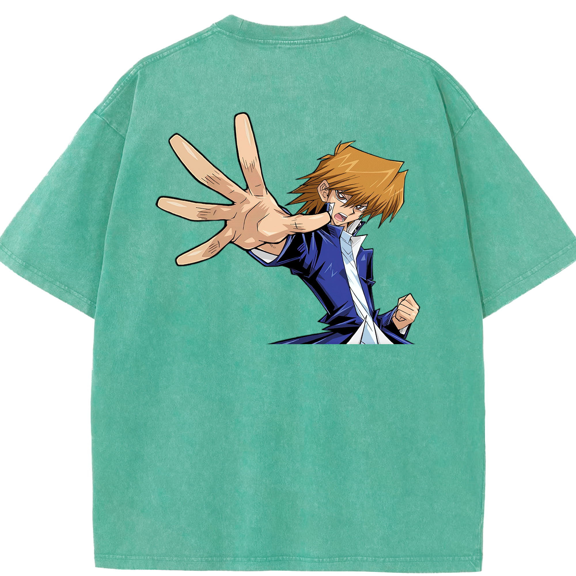 （画像用） 遊☆戯☆王 Yu-Gi-Oh! 綿100% ヴィンテージ風 半袖Tシャツ（背面プリント）